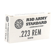 Red Army Standard 223 Remington Ammo 55 Grain FMJ Steel Case 20 rounds per case(4 boxes per checkout)