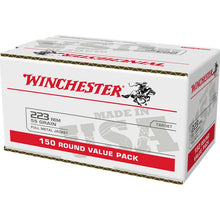 Load image into Gallery viewer, Winchester USA 223 Remington Ammo 55 Grain FMJ 150 Rounds Value Pack(NO WAIT TIMES, NO LIMITS)
