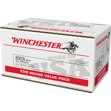 Load image into Gallery viewer, Winchester USA 223 Remington Ammo 55 Grain FMJ 150 Rounds Value Pack(NO WAIT TIMES, NO LIMITS)