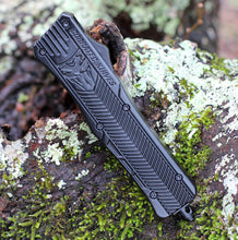 Load image into Gallery viewer, CobraTec Knives MBCTK-1MDAG2SS Medium CTK-1 Black, 3.0" D2 Steel Dagger Serrated Blade, Aluminum Handle
