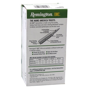 Remington UMC 300 AAC Blackout Ammo 220 Grain Open Tip Flat Base SUBSONIC  Value Pack 50 rounds per box