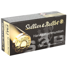 Load image into Gallery viewer, Sellier & Bellot 10mm AUTO Ammo( NO LIMITS, NO WAIT TIMES!!!) Grain Full Metal Jacket