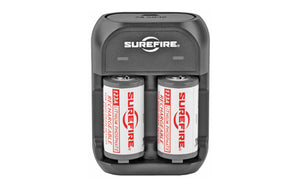Surefire 2 Rechargeable LFP123 Batteries Includes Charger