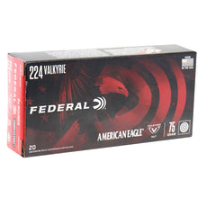 Load image into Gallery viewer, Federal AE224 Valkyrie Ammo 75 Grain Total Metal Jacket 20 rounds per box