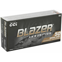 Load image into Gallery viewer, CCI Blazer Brass 9mm Luger Ammo 124 Grain Full Metal Jacket (50 rounds per box)