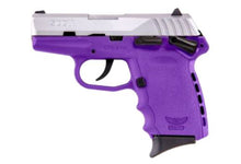 Load image into Gallery viewer, SCCY CPX1-TT PISTOL DAO 9MM 10RD SS/PURPLE MANUAL SAFETY