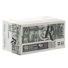 Load image into Gallery viewer, Remington Range 9 mm Luger Ammo 115 Grain Full Metal Jacket 100 Rounds Per Box