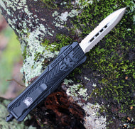 CobraTec Knives MBCTK-1MDAG2SS Medium CTK-1 Black, 3.0