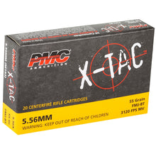 Load image into Gallery viewer, PMC X-Tac 5.56x45mm NATO Ammo 55 Grain Full Metal Jacket(limited 5 boxes per checkout)