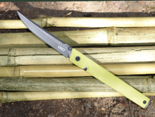 Load image into Gallery viewer, CRKT CEO Bamboo Liner Lock Knife GRN (3.1" Black Stonewash) 7096YGK