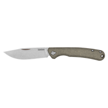 Load image into Gallery viewer, Kershaw, Federalist, Folding Knife, 3.25&quot; Blade, Clip Point, Stonewashed Finish, CPM 154 Stainless Steel, Green Micarta Grips
