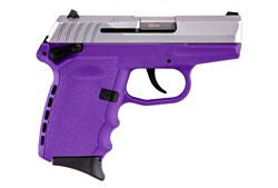 SCCY CPX1-TT PISTOL DAO 9MM 10RD SS/PURPLE MANUAL SAFETY