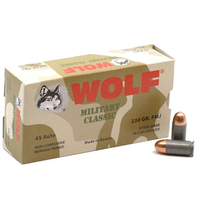 Wolf military classic 45 ACP 230 grain