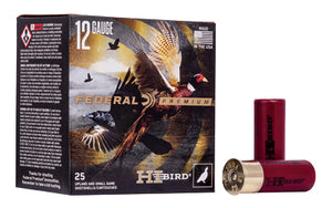 Federal Hi-Bird 12 Gauge 2.75" #6 1 1/4 oz Shot, 25 Rounds per Box
