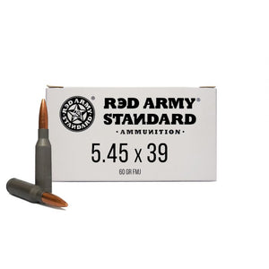 RED ARMY STANDARD 5.45X39 60 GR FMJ LEAD (20 rounds per box )