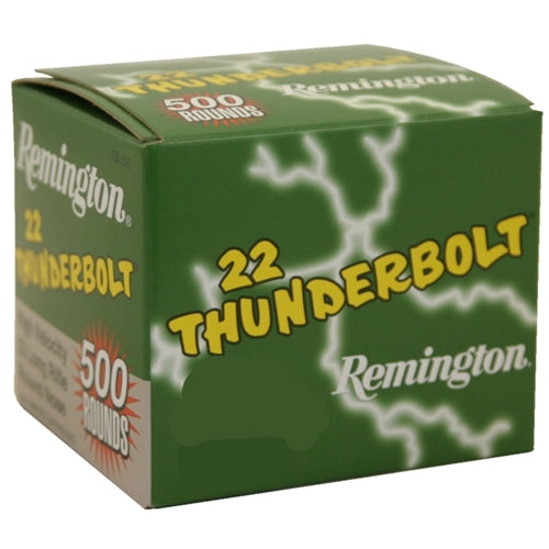 Remington Thunderbolt 22 Long Rifle 40 Grain Lead Round Nose Bulk(500 rounds)