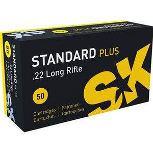 SK Standard Plus 22 Long Rifle Ammo 40 Grain Lead Round Nose 50 rounds per box
