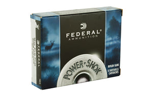 Federal, PowerShok Ammunition, 10Ga 3.5", 1.75oz, Rifled Slug Hollow Point,5 Round Box