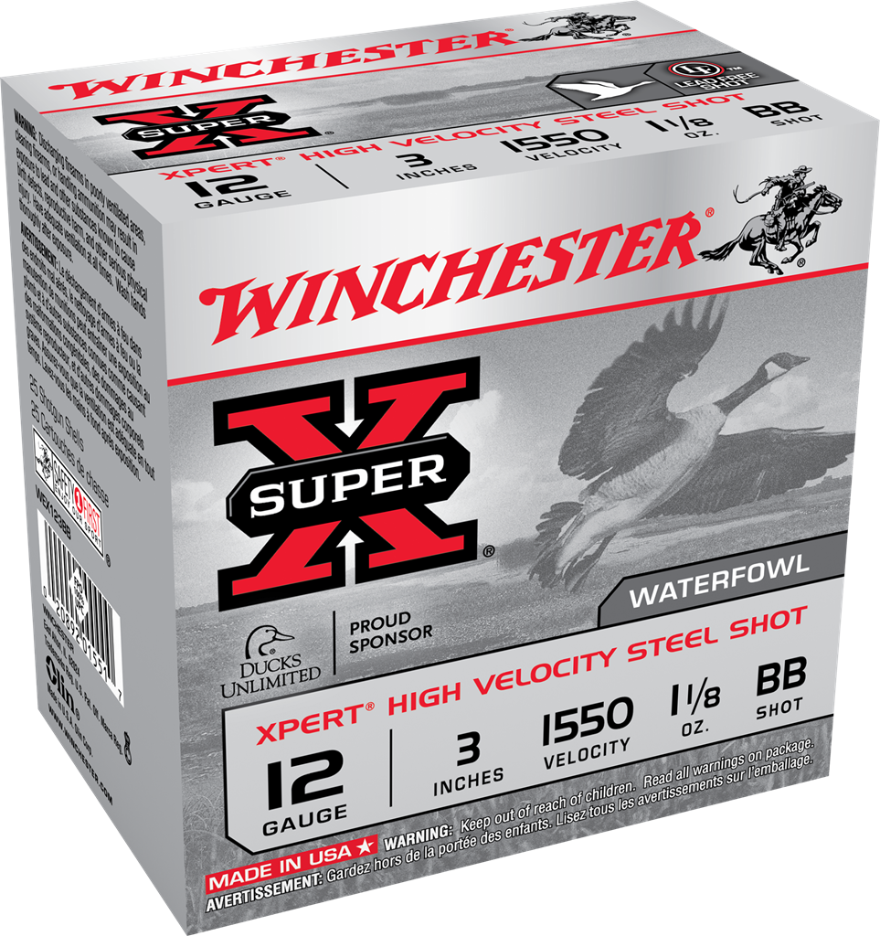 Winchester super X 12 gauge 3” BB Shot  25 rounds per box