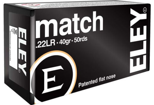 ELEY AMMO MATCH .22LR 40GR. EPS 50 rounds per box