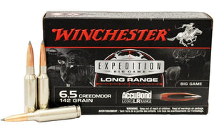 WINCHESTER EXPEDITION LONG RANGE 6.5 CREEDMOOR 142GR 20 rounds per box