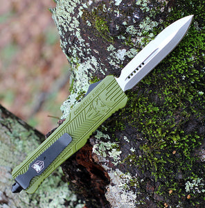 CobraTec Knives LODCTK-1LDAGNS Dagger Large CTK-1 OD Green, 3.75" D2 Steel Plain Blade, OD Green Aluminum Handle