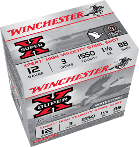 Winchester super X 12 gauge 3” BB Shot  25 rounds per box