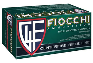 FIOCCHI AMMO .223 REMINGTON limited 1 per checkout  55GR. FMJ-BT 50 rounds per box