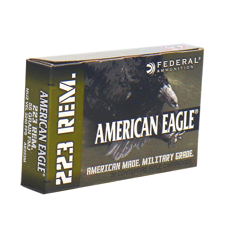 Federal 223 Remington Ammo 55 Grain Full Metal Jacket 20 rounds per box