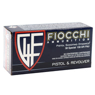 Fiocchi Shooting Dynamics 38 Special Ammo 158 Grain Full Metal Jacket(50 rounds per box )