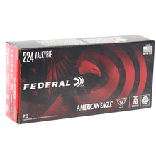 Load image into Gallery viewer, Federal AE224 Valkyrie Ammo 75 Grain Total Metal Jacket 20 rounds per box
