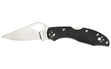 Load image into Gallery viewer, Spyderco, Byrd, Meadowlark 2, 3&quot; Folding Knife, Clip Point, Plain Edge, 8Cr13MoV/Satin, Black G10, Oval Thumb Hole/Pocket Clip
