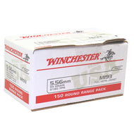 Winchester USA 5.56x45mm NATO M193 Ammo 55 Grain FMJ 150 Rounds Value Pack