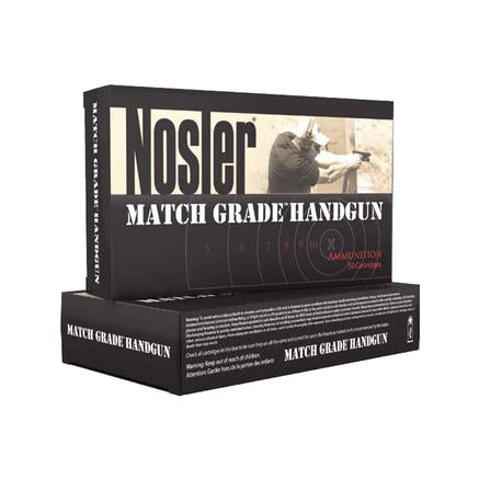 Nosler Match Grade Handgun Ammo .45 ACP 230 gr JHP 20 rounds per box