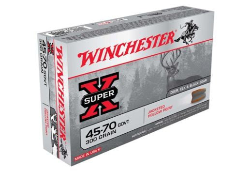 WINCHESTER AMMO SUPER-X .45-70 GOVT. 300GR. JHP 20 rounds per box
