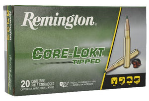 REMINGTON  AMMO .243 WIN. 95GR. CORE-LOKT TIPPED 20 rounds per box