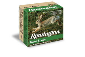 Remington 12 gauge 2 3/4” #6 shot 25 rounds per box