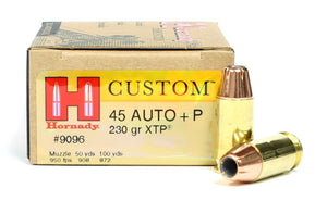 HORNADY AMMO .45ACP +P 230GR. XTP limited 2 per checkout  20 rounds per pack