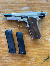 Load image into Gallery viewer, S&amp;W model 59 “nickel” finish 9mm plus 2 mags
