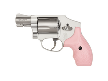 Load image into Gallery viewer, S&amp;W 642 .38SPL+P REVOLVER 1.875&quot; FS 5-SHOT SS PINK RUBBER GRIPS 150466
