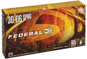 FEDERAL FUSION .30-06 165GR FUSION 20RD Rounds per Box