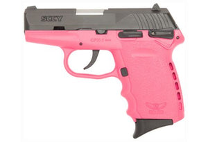 SCCY CPX1-CB PISTOL DAO 9MM 10RD BLACK/PINK MANUAL SAFETY