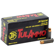 TULAMMO 38 SPECIAL limited 2 per checkout  130 GR. FMJ STEEL CASE (UL38130)