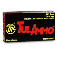 TULA 223REM 55GR limited 4 per checkout  STEEL CASE 20 rounds per box