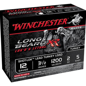 Winchester Long Beard XR 12 Gauge 3 1/2" 2 oz. #5 Copper Plated Lead Shot 10 per box
