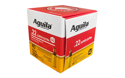 Aguila Ammunition Rimfire 22 LR 40Gr limited 1 per checkout   250 Rounds Per Box