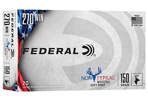 Federal .270 Win Non Typical Whitetail SP 150 Grain 20 rounds per box