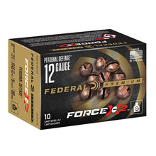 Load image into Gallery viewer, Federal Personal Defense 12 Gauge Ammo 2-3/4&quot; 00 Buckshot FORCE X2 9 Pellets 10 rounds per box
