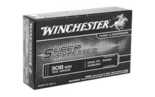 Load image into Gallery viewer, Winchester Ammunition  Super Suppressed 308 Win  168 Grain  Open Tip  20 Round Box
