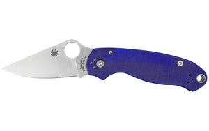 Spyderco, Para 3, Folding Knife, CPMS110V, Dark Blue G-10